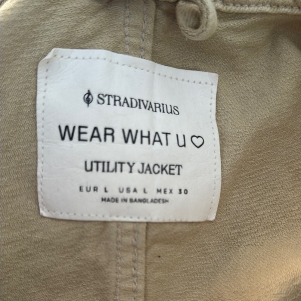 Stradivarius Beige Utility Jacket - image 3